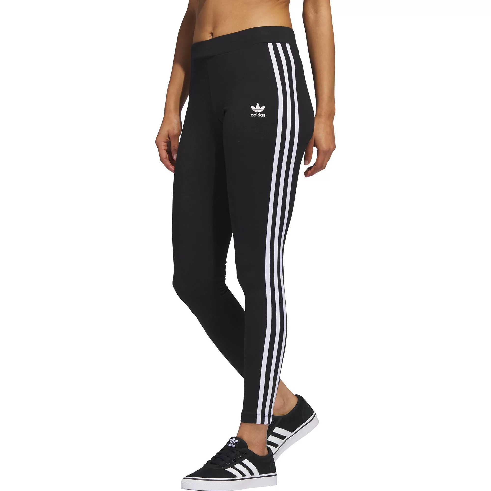 adidas Adicolour Classic 3 Stripes Womens Long Training Tights - Black