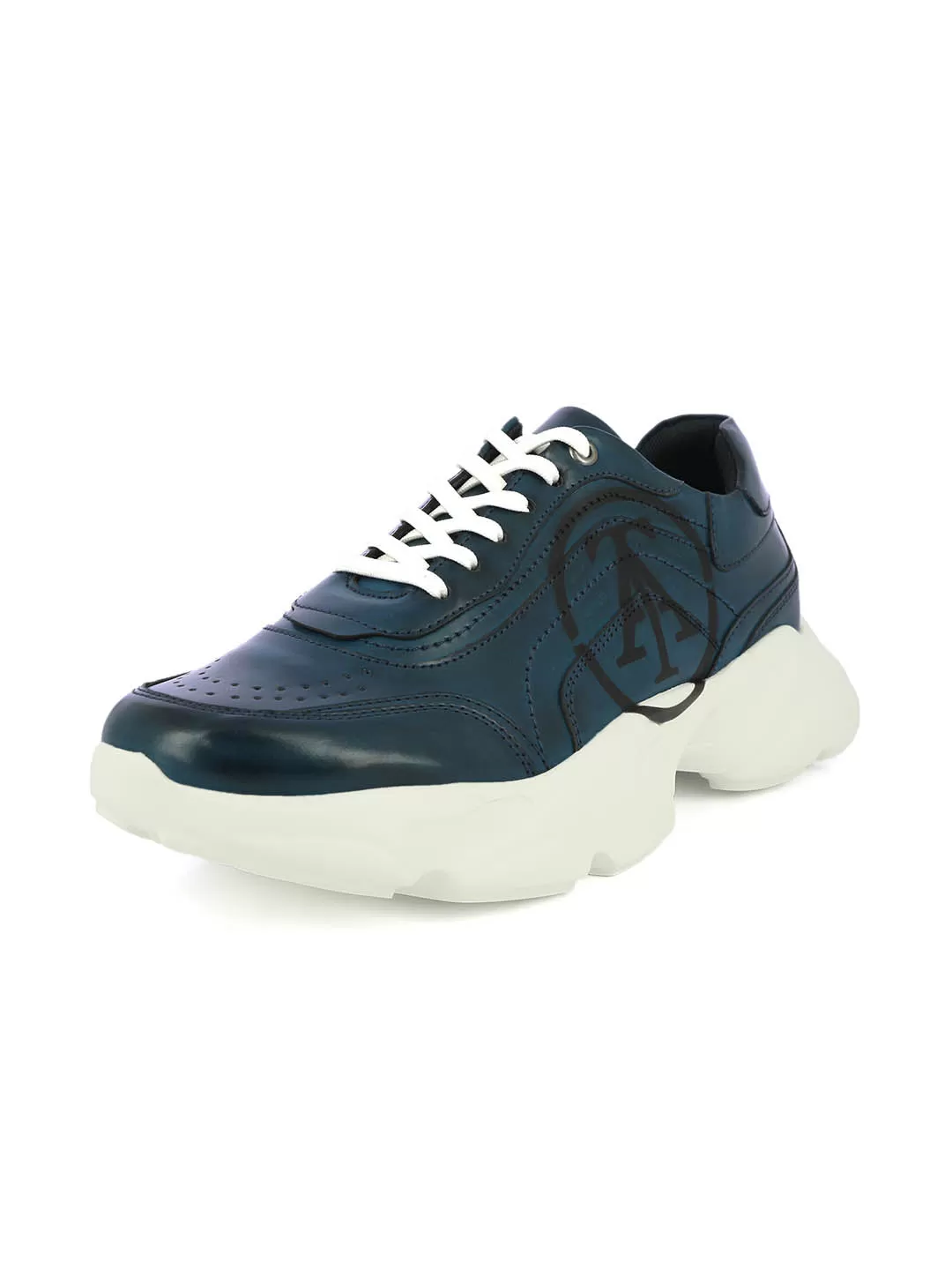 Alberto Torresi Blue Laceup Sports Shoes