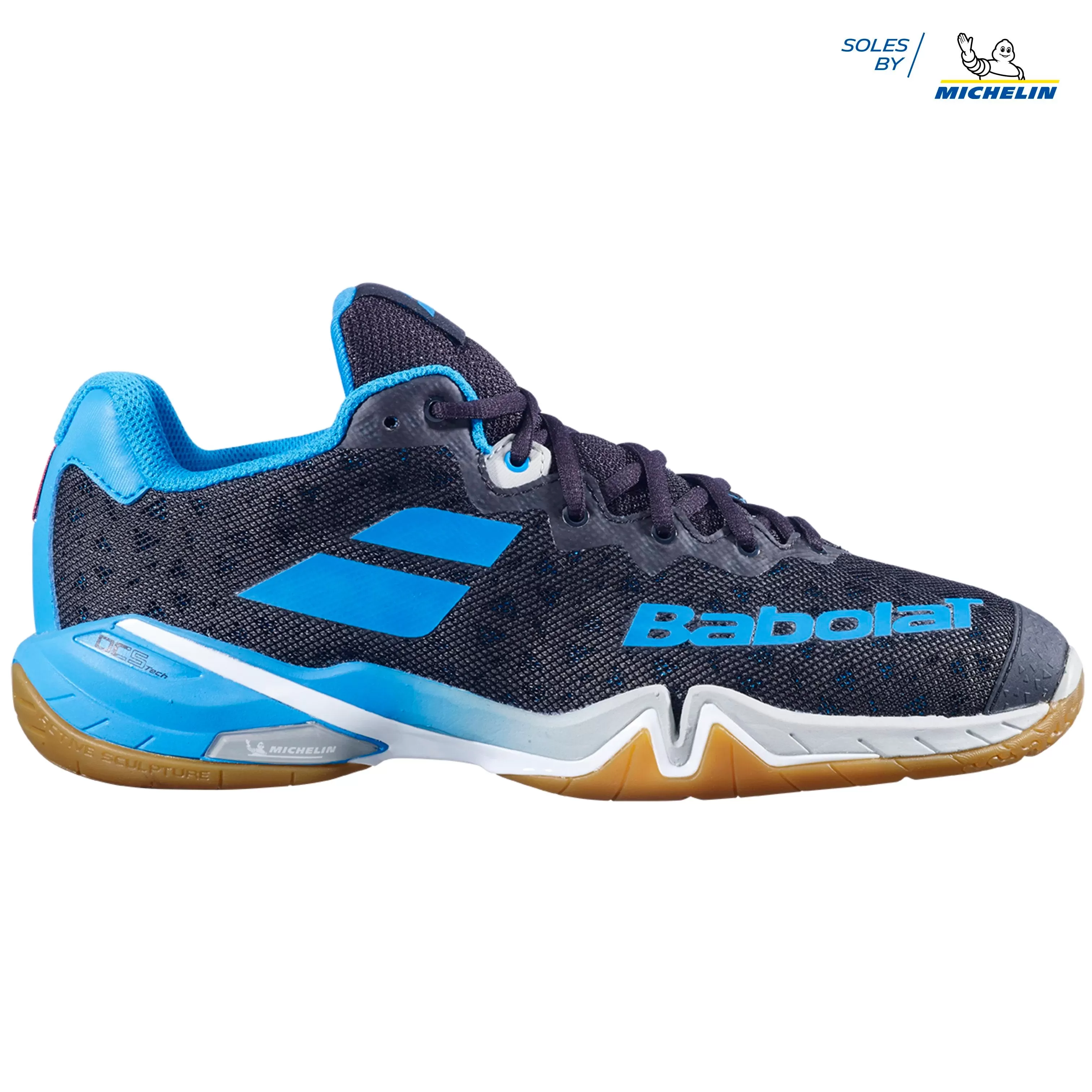 Babolat Men's Shadow Tour Badminton Shoes- Black/Blue