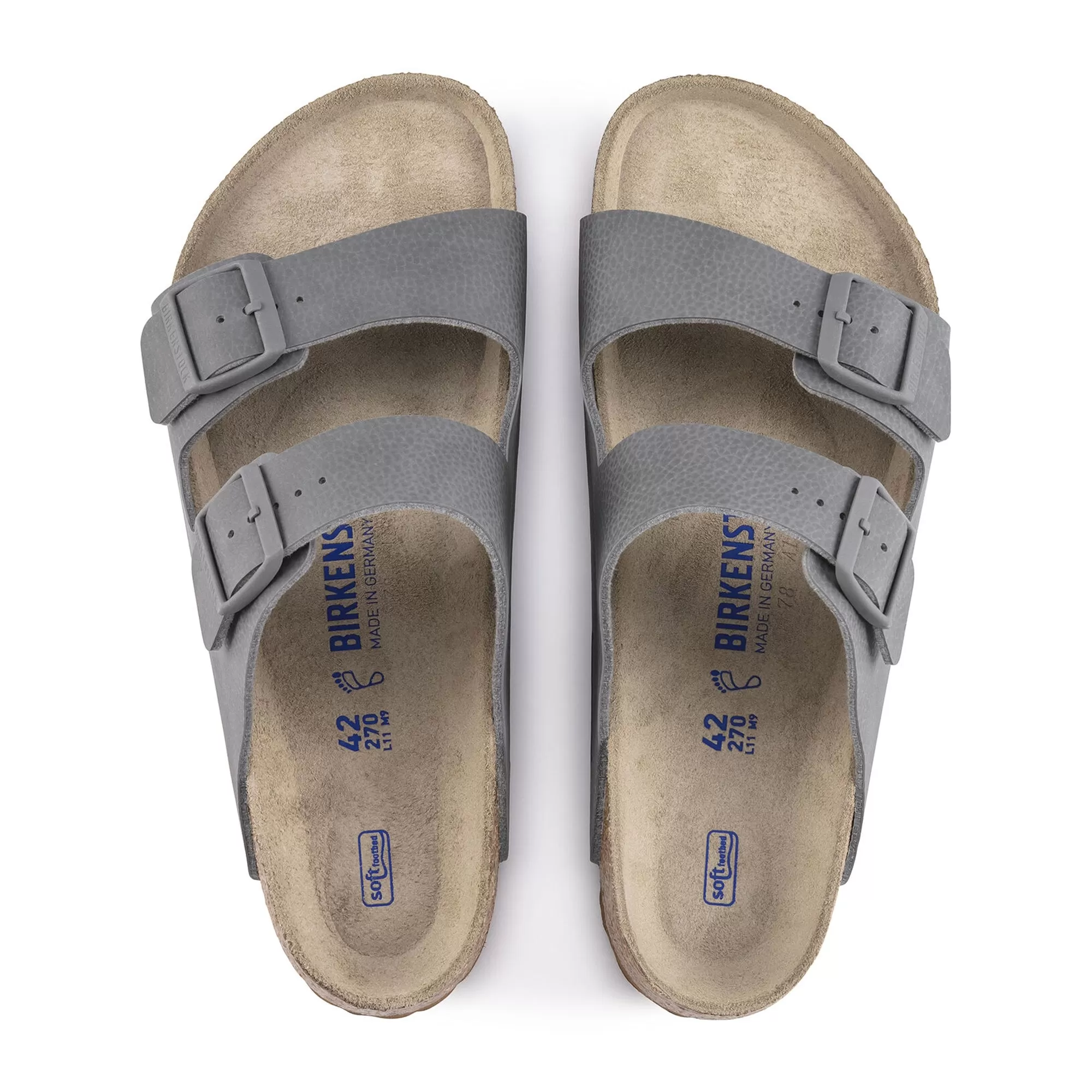 Birkenstock Arizona SFB BF Sandals - Desert Soil Grey