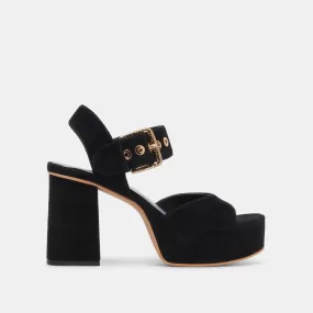 BOBBY HEELS ONYX SUEDE