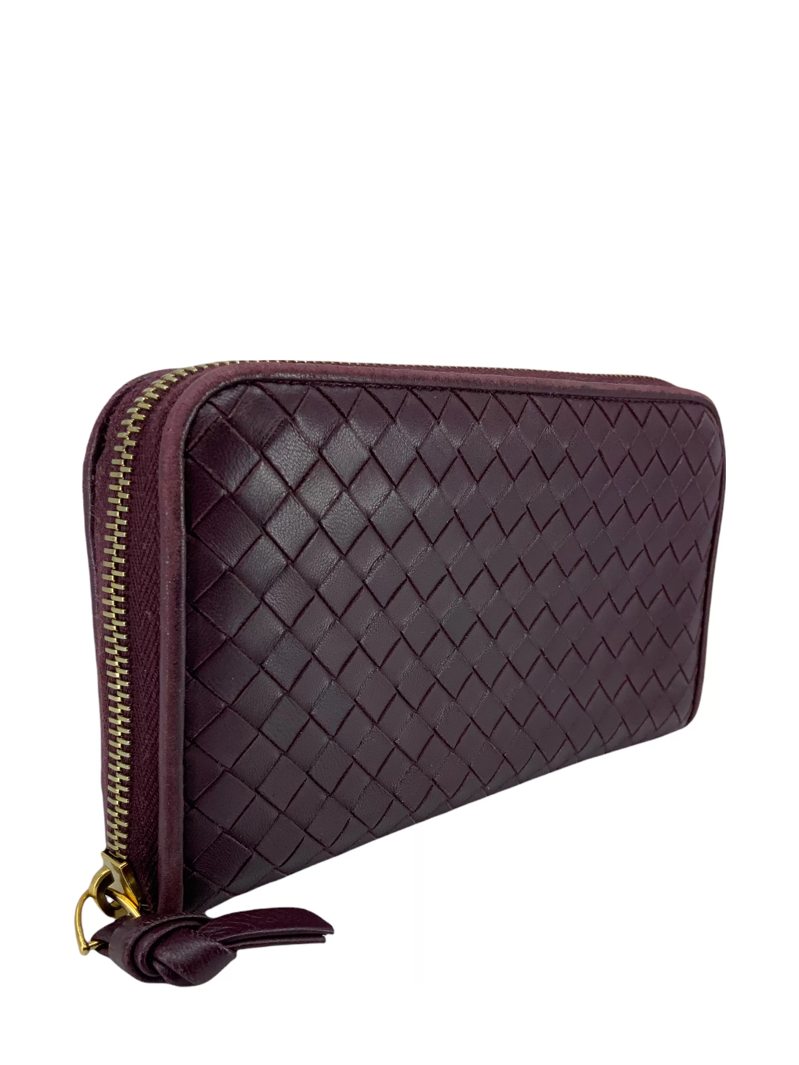 Bottega Veneta Intrecciato Nappa Continental Zip Walle