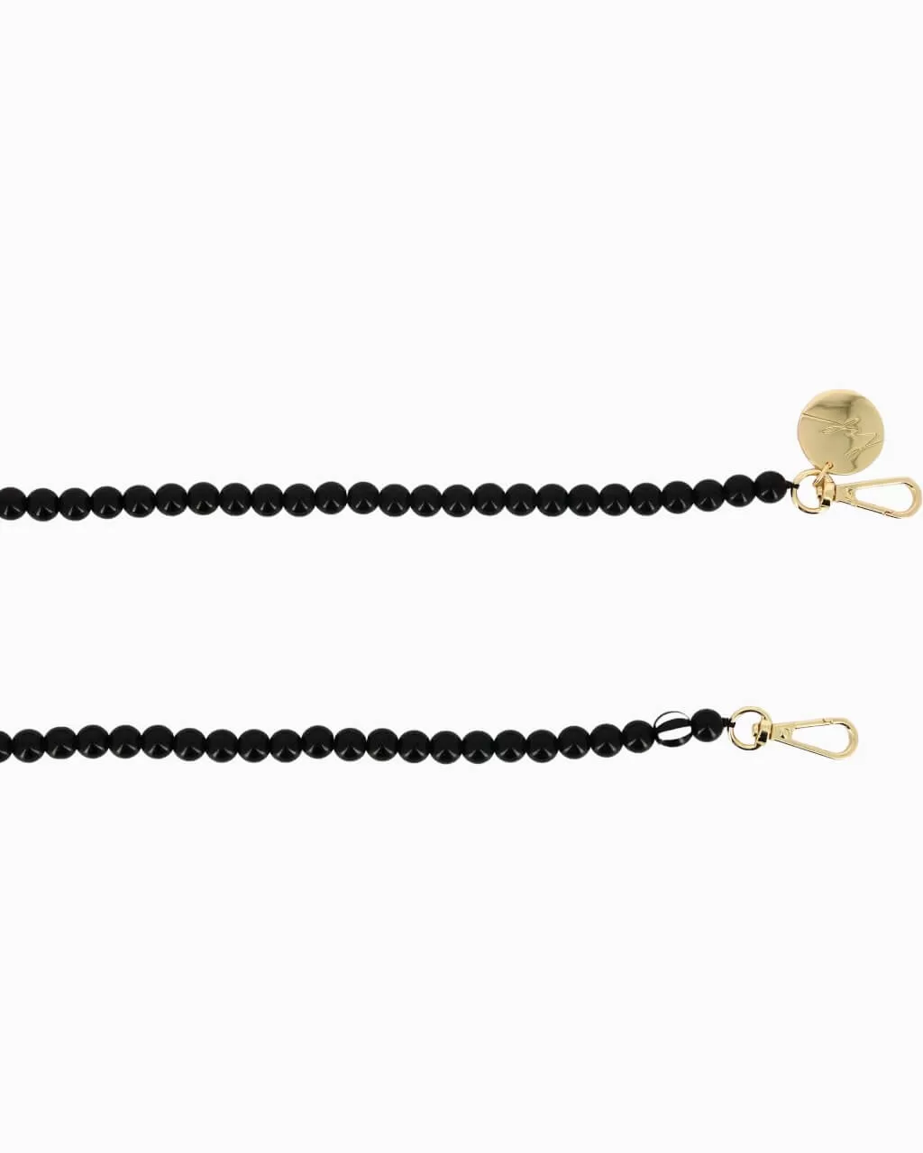 CARLA Phone Chain | Black Chalcedony