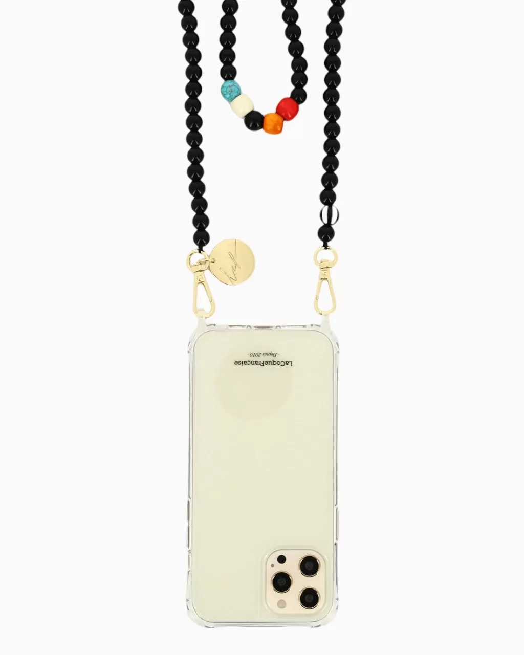 CARLA Phone Chain | Black Chalcedony