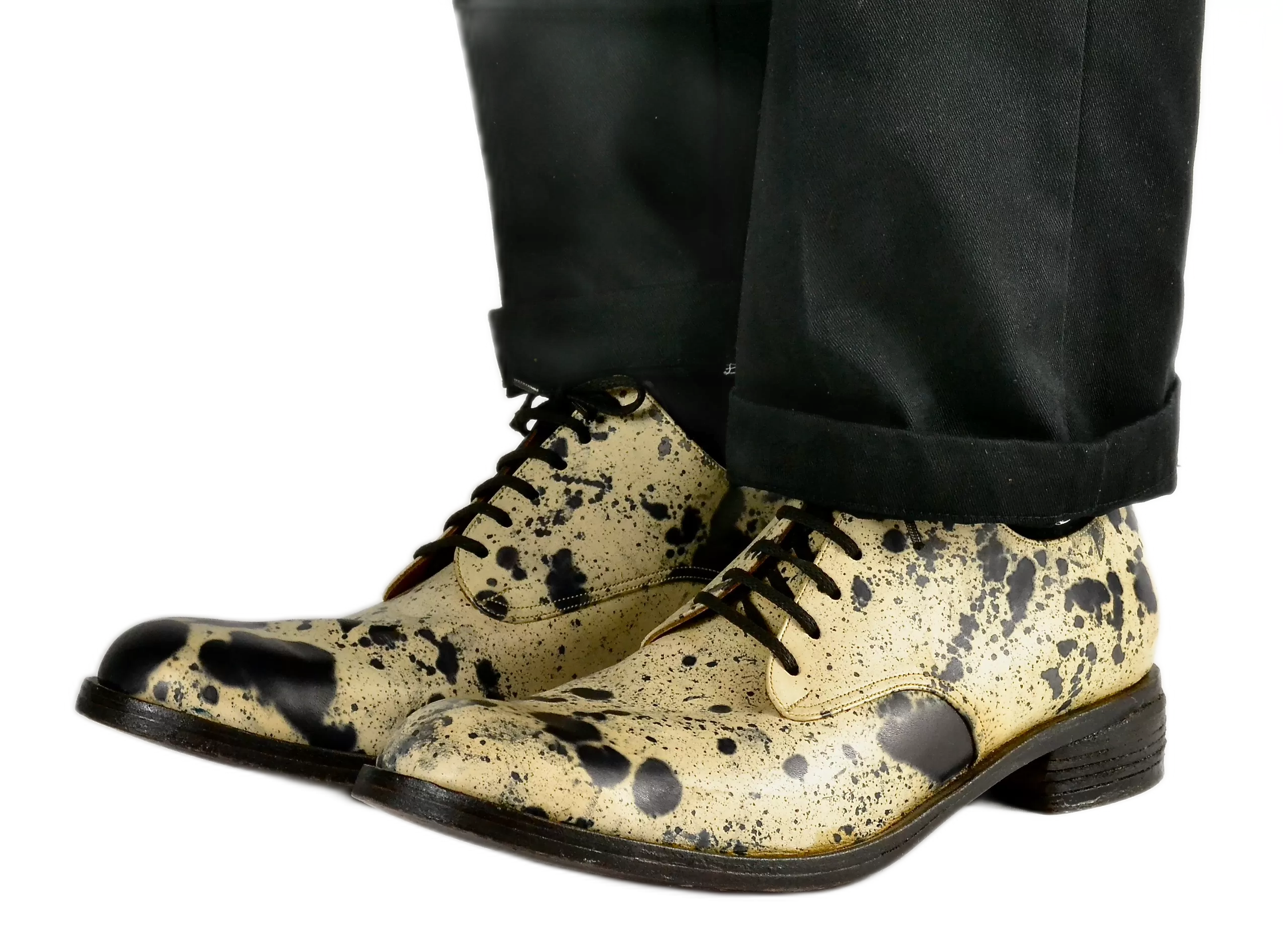 Derby Shoe / Dalmation calf