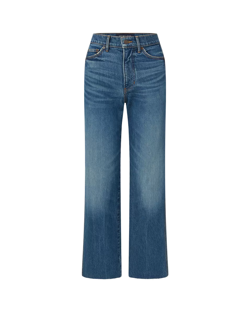 Dylan Straight-Leg Raw Hem Jean