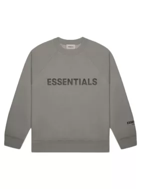 FOG ESSENTIALS 3D Silicon Applique Crewneck Charcoal [SS20]