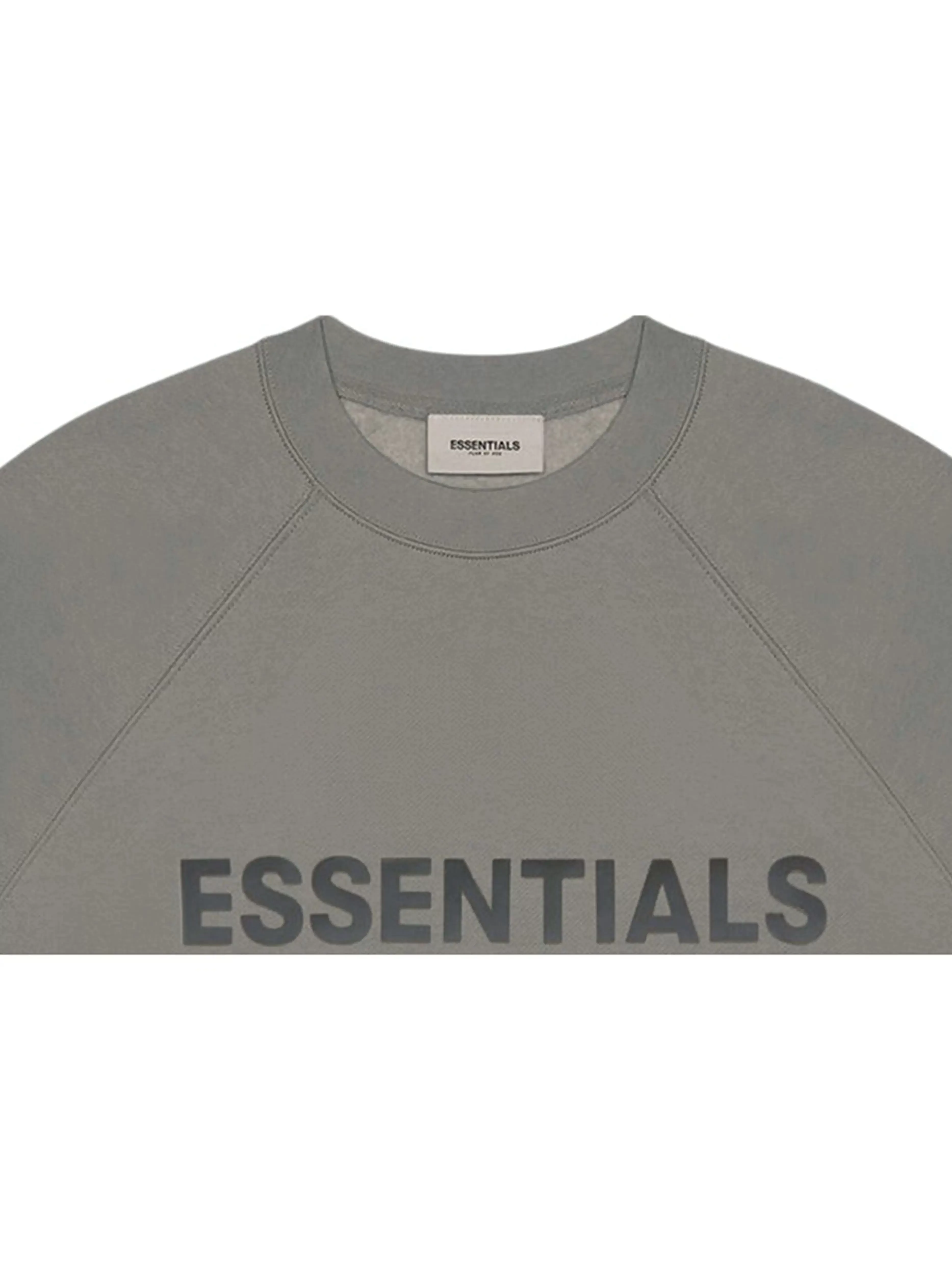 FOG ESSENTIALS 3D Silicon Applique Crewneck Charcoal [SS20]