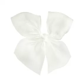 HAIRCLIP WITH ORGANZA BOW CREAM