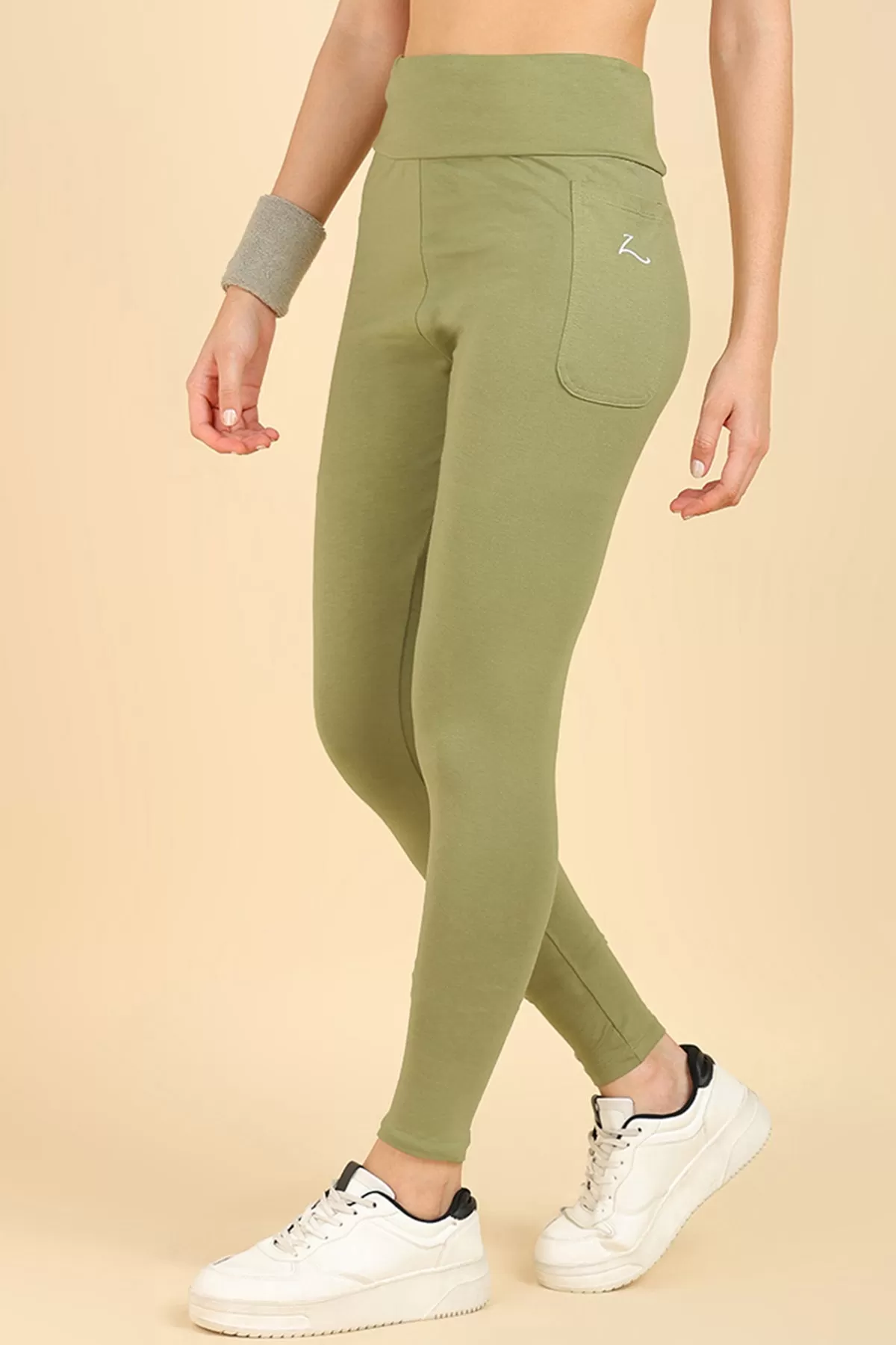 High Waist Green Mom Legging