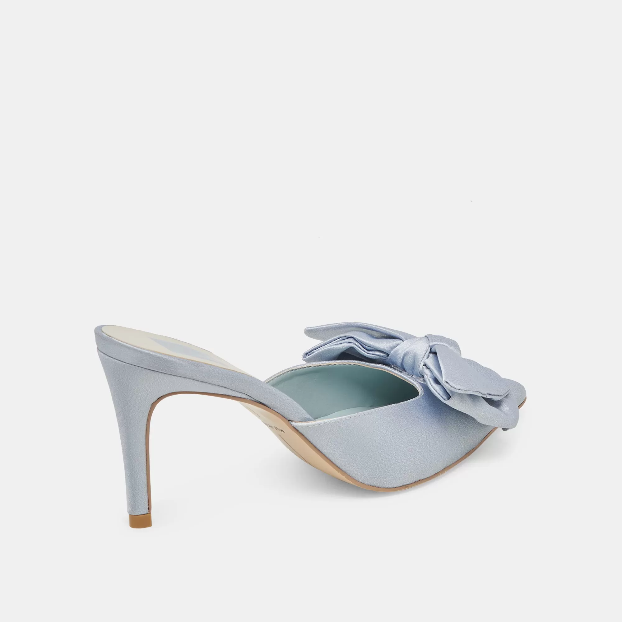 KAYLI HEELS LIGHT BLUE SATIN