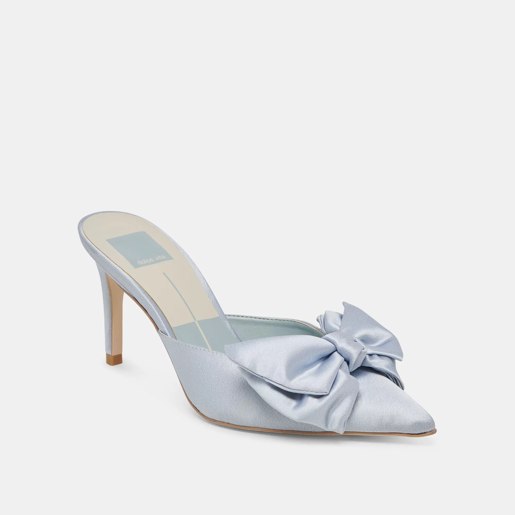 KAYLI HEELS LIGHT BLUE SATIN