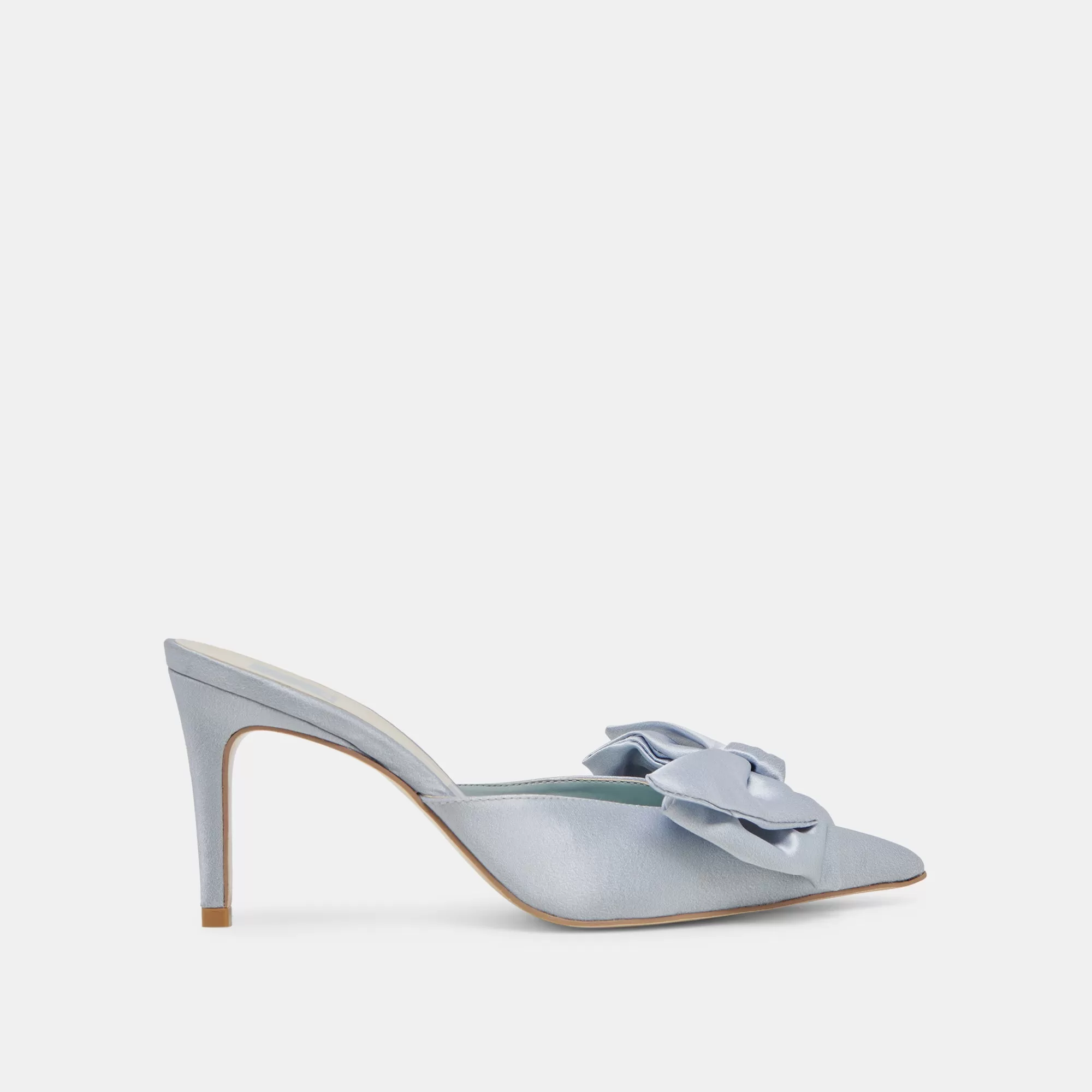 KAYLI HEELS LIGHT BLUE SATIN