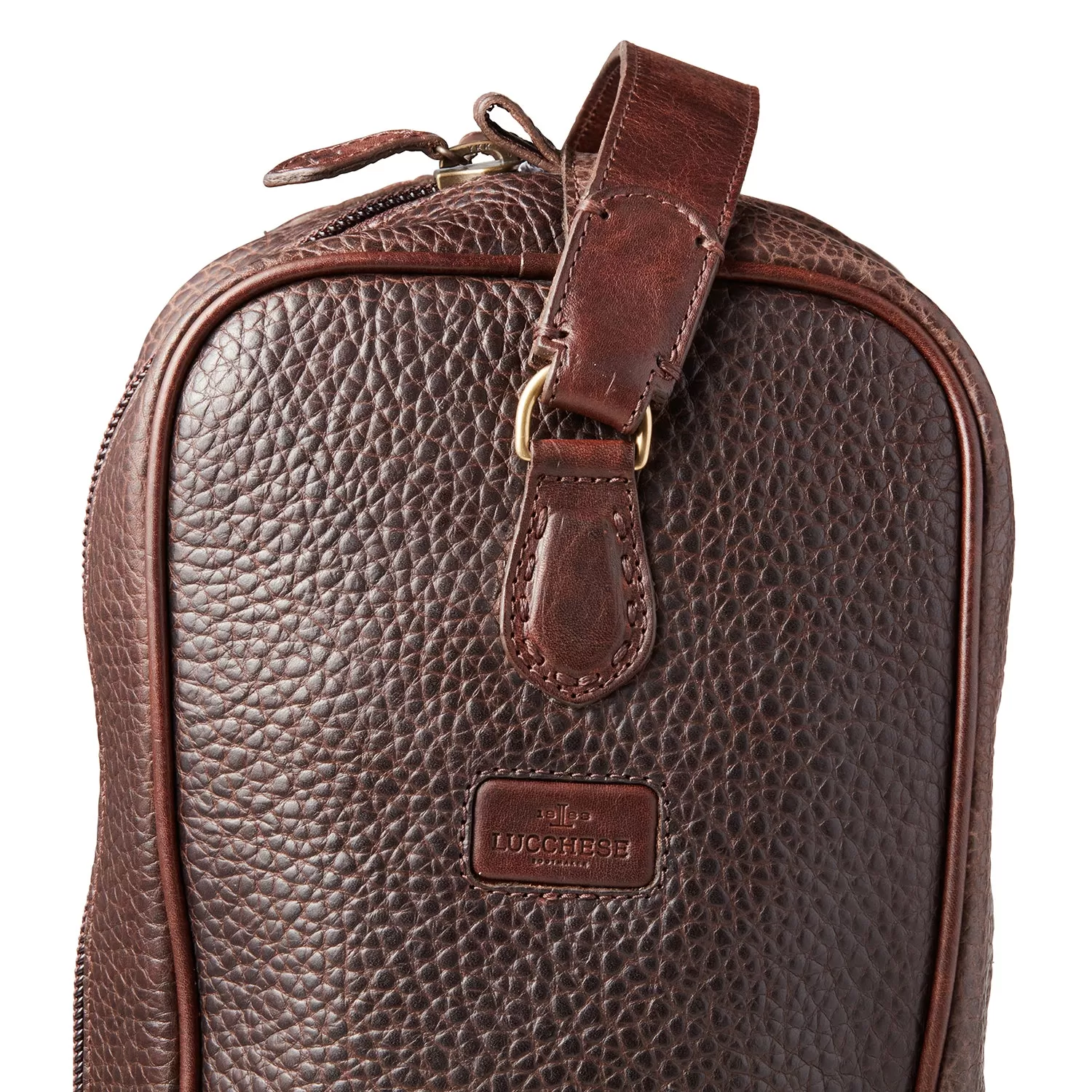 Leather Boot Bag :: Brown