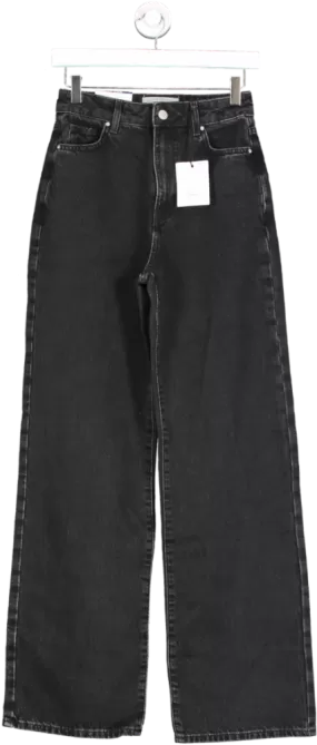 New Look Black Adalae Wide Leg Jeans UK 6