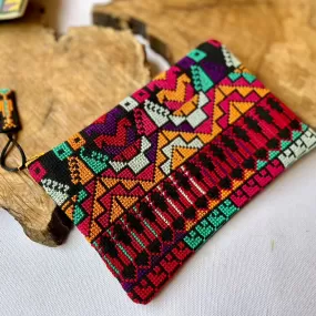 Palestinian Embroidered Accessory or Make Up Pouch | Handcrafted Tatreez Gift from Palestine