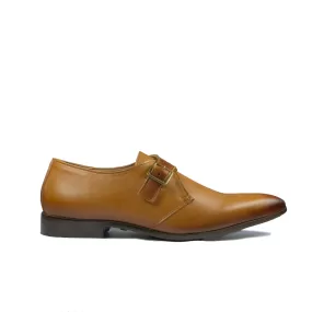 'Pierre 2' Vegan Monk Shoe by Zette Shoes - Tan