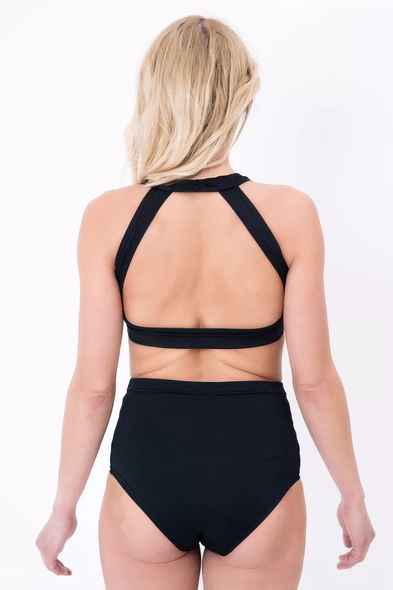 Pole Addict Openback Top - Black