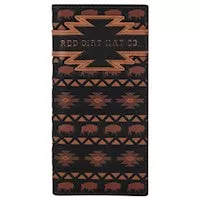 RED DIRT HAT CO RODEO WALLET BLK W/AZTEC DESIGN AND BISON