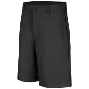 Red Kap Men's Plain Front Work Shorts PT26BK - Black