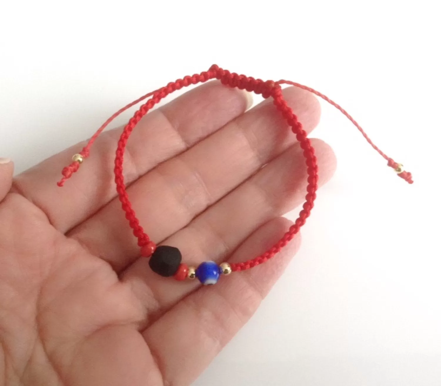 Red String Genuine Azabache Bracelet for Adults Pulsera Mal de ojo