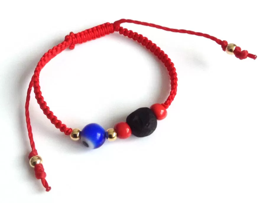 Red String Genuine Azabache Bracelet for Adults Pulsera Mal de ojo