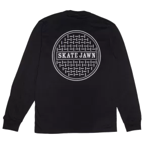 Skate Jawn Sewer Cap Longsleeve Black