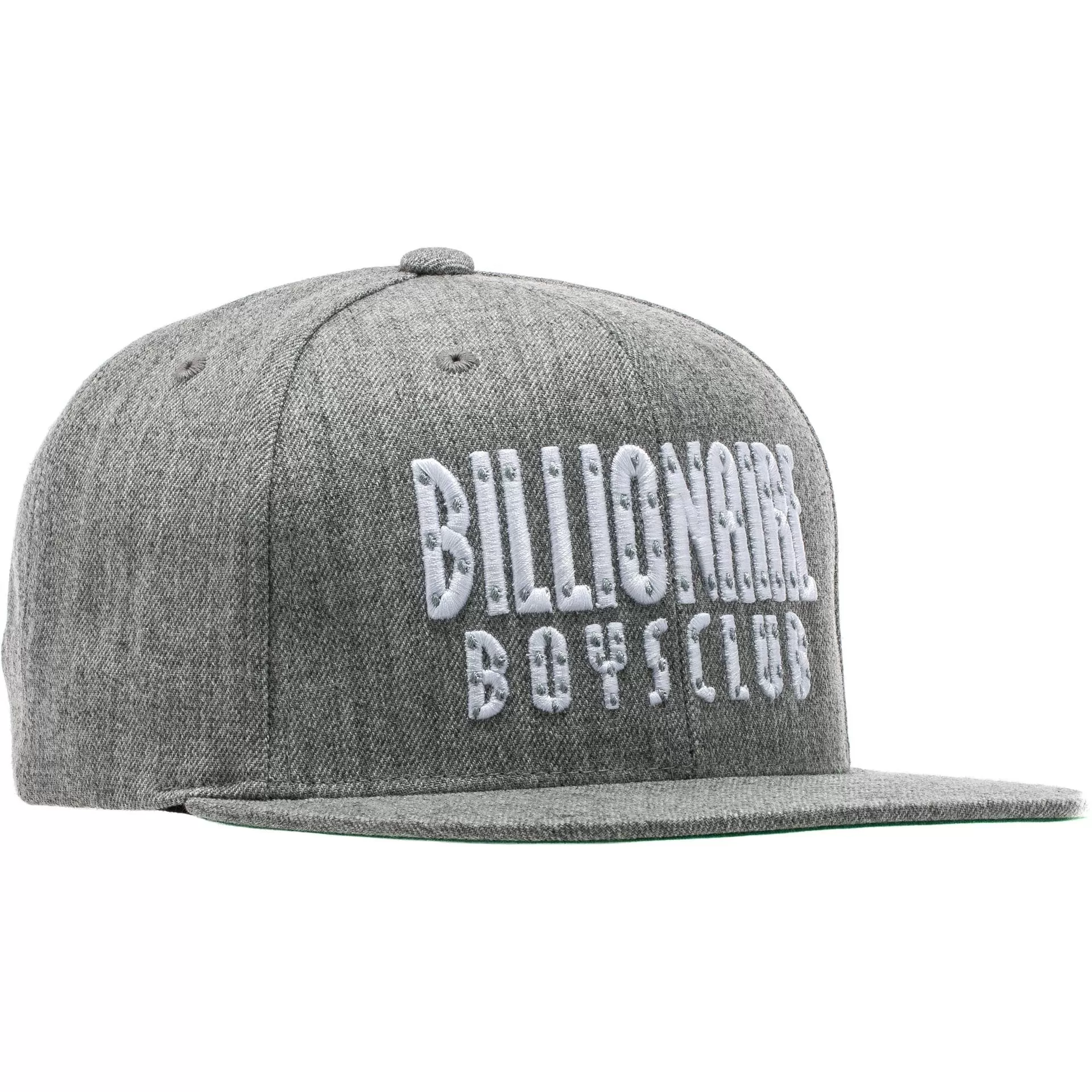 Stacked Logo Snapback Hat - Grey