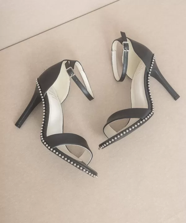 Studded Divva Open Toe Heels