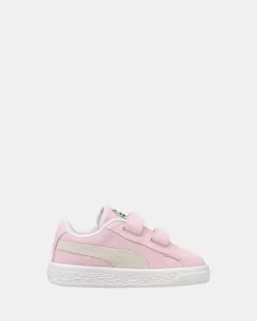 Suede Classic XXI Self-Fastening Infant Pink Lady/White