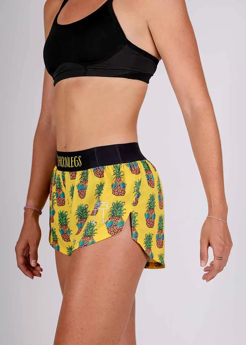 Women's Pineapple Express 1.5" Split Shorts